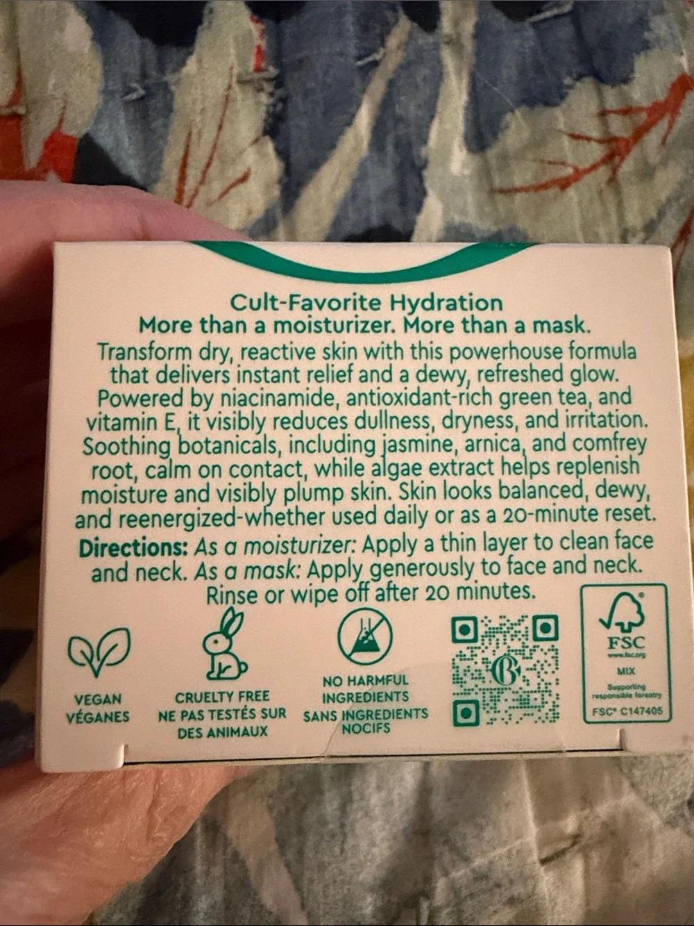 CLARK'S BOTANICALS Deep Moisture Mask FULL SIZE 50mL